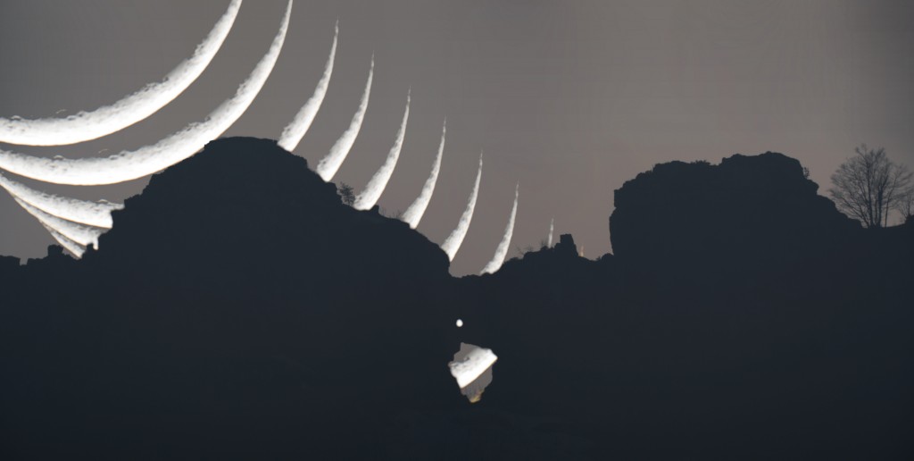 Fotocomposizione Luna e Priaforà