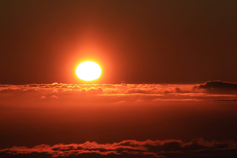 Sole poco prima del tramonto